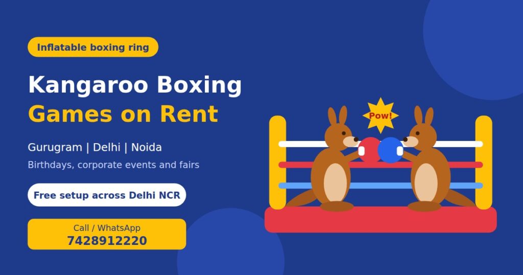 Kangaroo Boxing Game On Rent In Delhi NCR